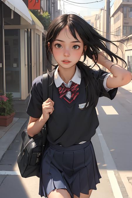 00737-3873958235-(best quality, masterpiece), 1girl, school uniform, bag, hime cut, running, street, morning, parted lips, wind, embarrassed,.png
